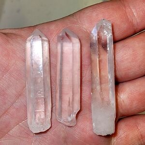 2pcs. Tibet Himalayan Clear Lemurian Crystal Point Tibetan Specimen